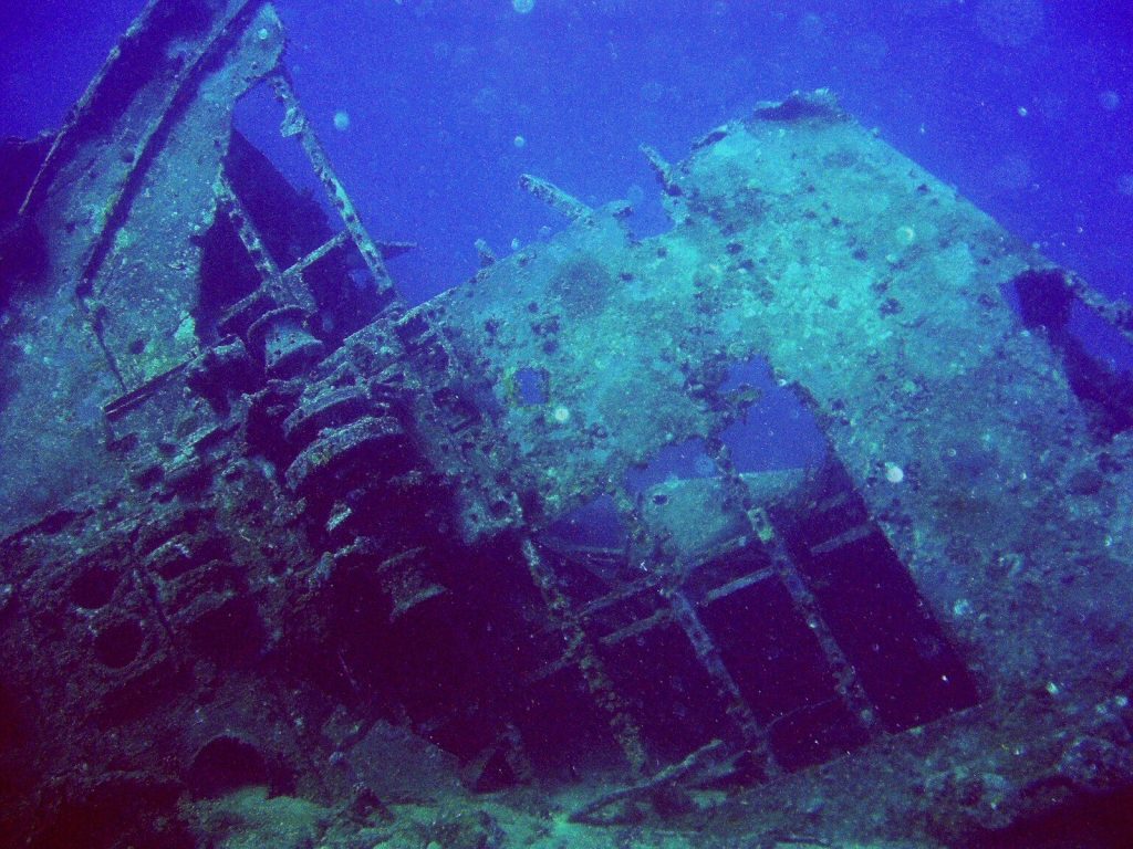 a large ship sitting on top of a body of water